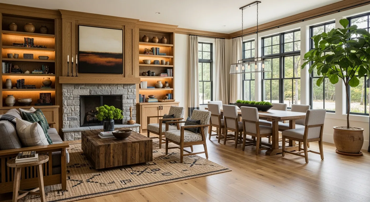 Whole-home remodel in Sacramento with open-concept living space by Modern Green Construction